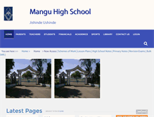 Tablet Screenshot of manguhigh.com